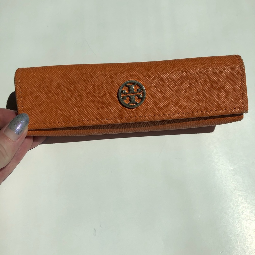 Tory Burch Orange Eyeglasses Case